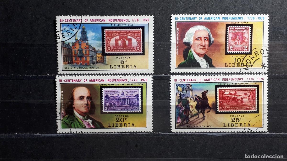 Selos: LIBERIA. A&Ntilde;O 1975. &deg;. YVERT 673/4, 676/7