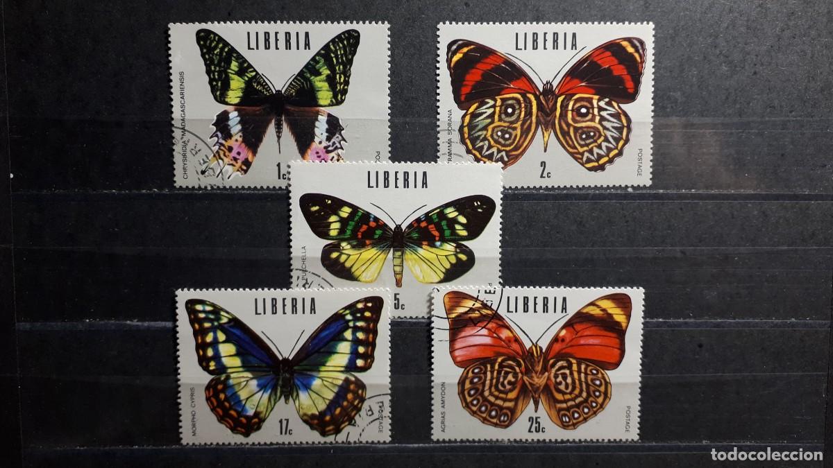 Selos: LIBERIA. A&Ntilde;O 1974. &deg;. YVERT 653/7, falta 658