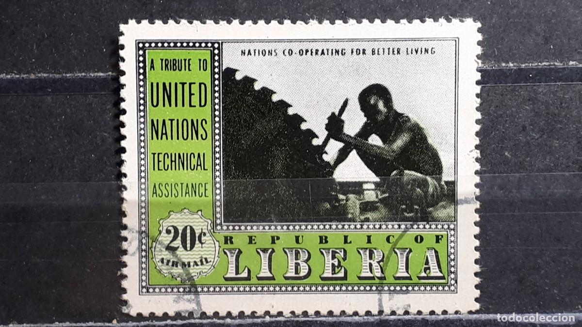 Selos: LIBERIA. A&Ntilde;O 1954. &deg;. YVERT A&eacute;reo 84
