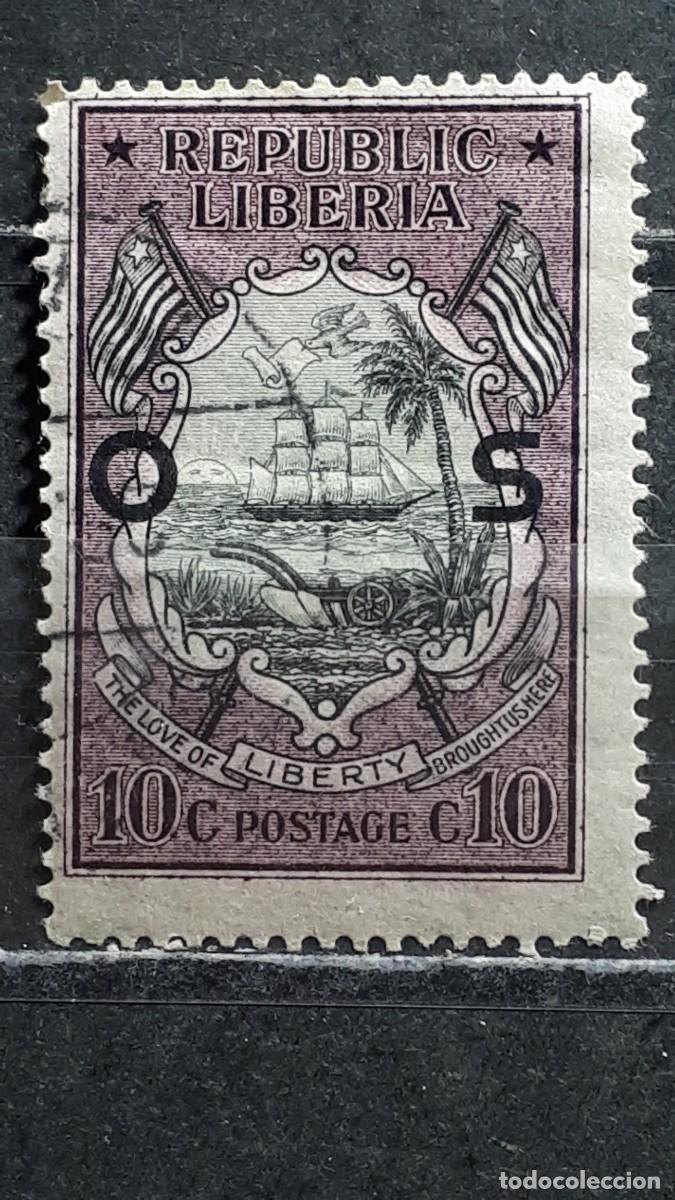 Selos: LIBERIA. A&Ntilde;O 1921. &deg;. YVERT servicios 110
