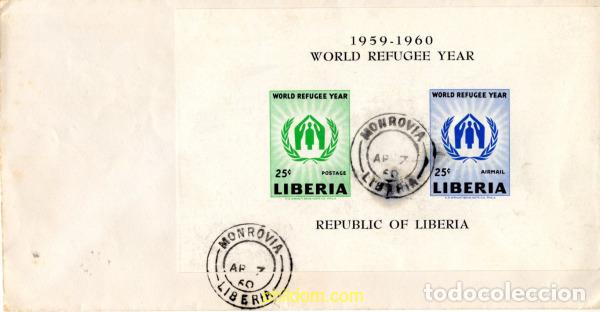 Sellos: 797762 MNH LIBERIA 1960 A&Ntilde;O MUNDIAL DEL REFUGIADO