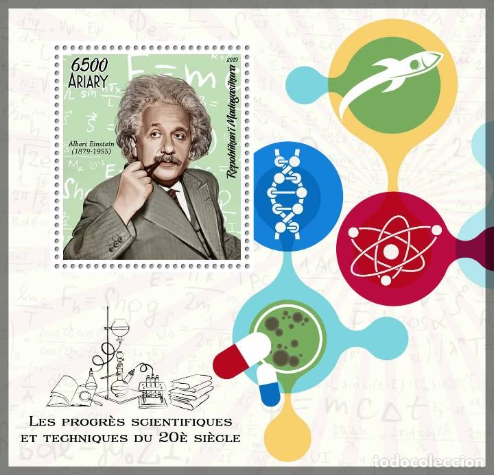 Sellos: MADAGASCAR 2019 SHEET MNH PROGRESO TECNICO Y CIENTIFICO ALBERT EINSTEIN - Foto 1