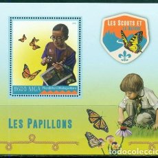 Sellos: MADAGASCAR 2016 SHEET MNH SCOUTS SCOUTISME ESCULTISMO PFADFINDER BUTTERFLIES PAPILLONS MARIPOSAS. Lote 363242105