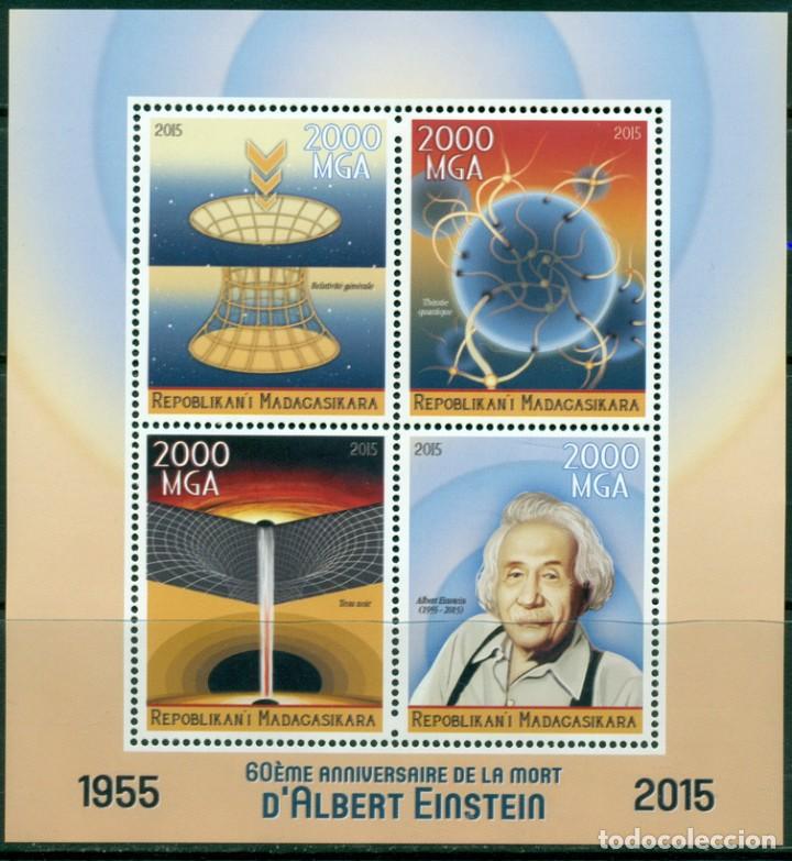 Sellos: MADAGASCAR 2015 SHEET MNH ALBERT EINSTEIN - Foto 1