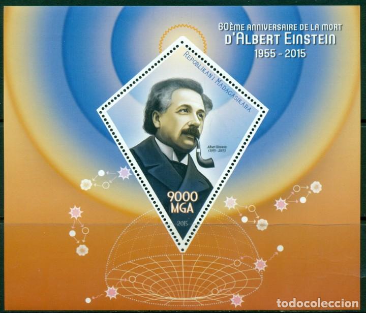 Sellos: MADAGASCAR 2015 SHEET MNH ALBERT EINSTEIN - Foto 1
