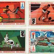 Sellos: 723247 HINGED MADAGASCAR 1980 22 JUEGOS OLIMPICOS VERANO MOSCU 1980