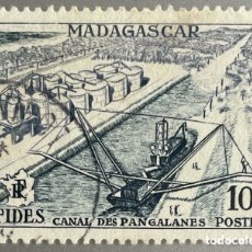 Sellos: MADAGASCAR. CANAL DE PANGALANES. 1956