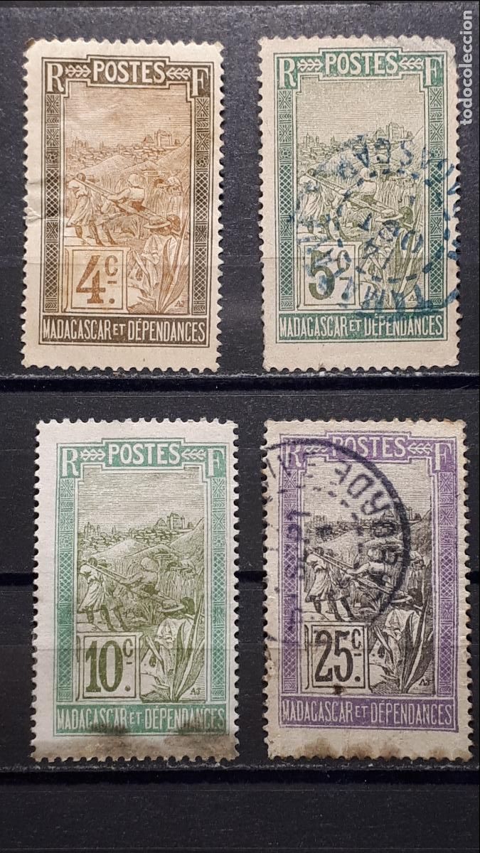 Sellos: MADAGASCAR. A&Ntilde;O 1908.&deg;. YVERT 96/8 - Foto 1