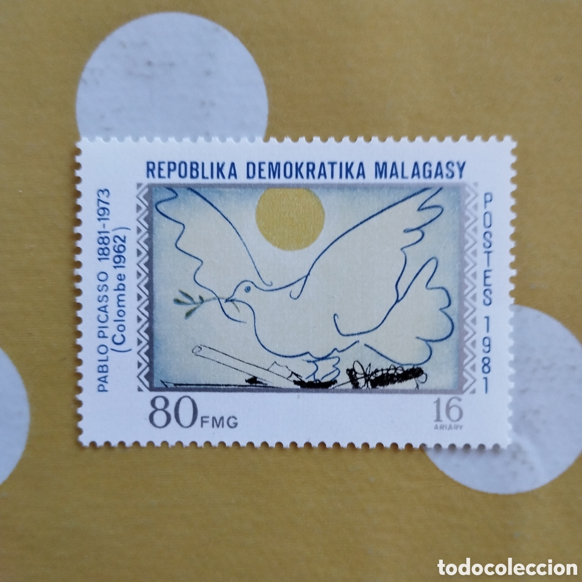 Sellos: SELLO MADAGASCAR CENTENARIO PABLO PICASSO REPUBLIKA DEMOKRATIKA MALAGASY