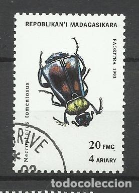 Sellos: SELLO DE MADAGASCAR - REPOBLIKA MALAGASY - A&Ntilde;O 1993 - N&ordm; 1 - BONITO - FOTO.
