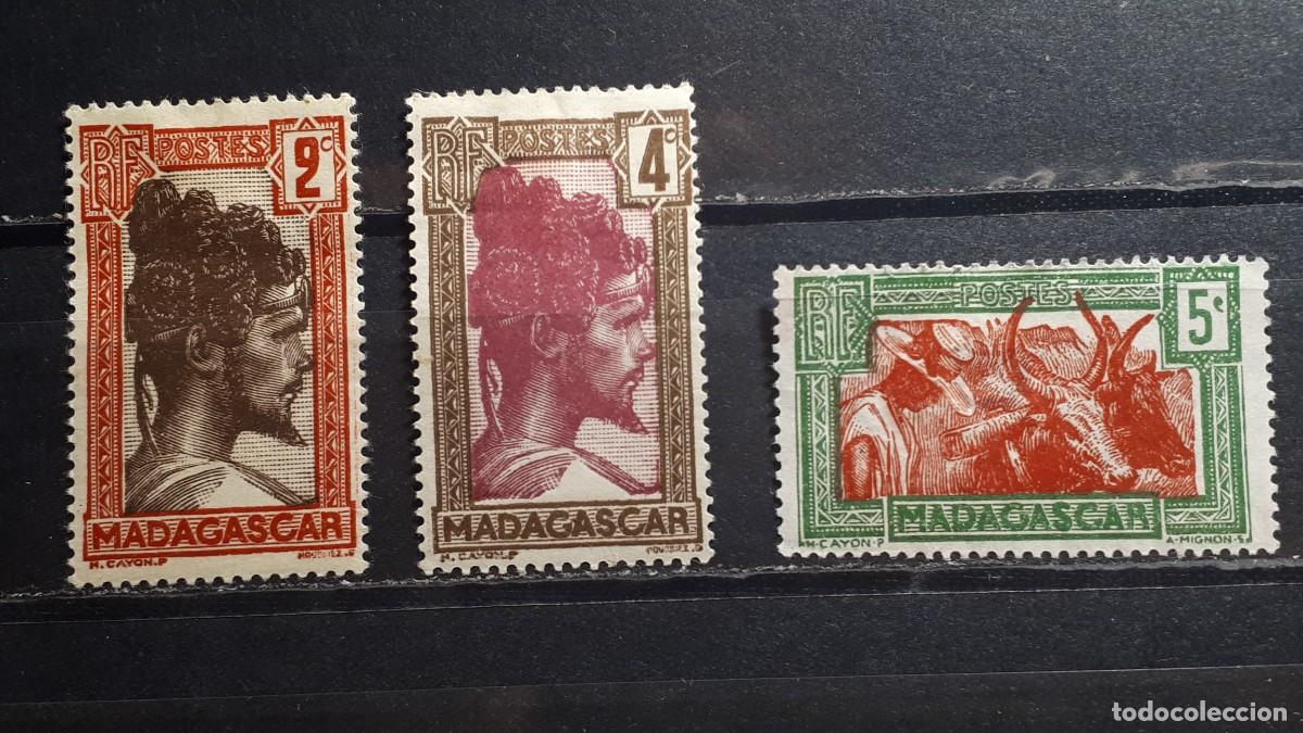 Sellos: MADAGASCAR. A&Ntilde;O 1930-8. */(*) YVERT 162/4.