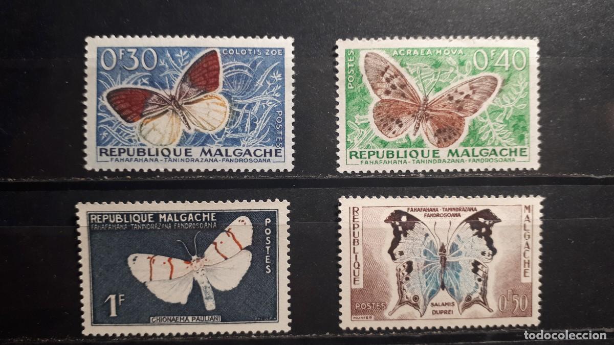 Sellos: MADAGASCAR. A&Ntilde;O 1960 **. YVERT 341/4