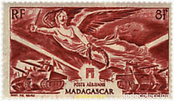 Sellos: 43757 MNH MADAGASCAR 1946 ANIVERSARIO DE LA VICTORIA