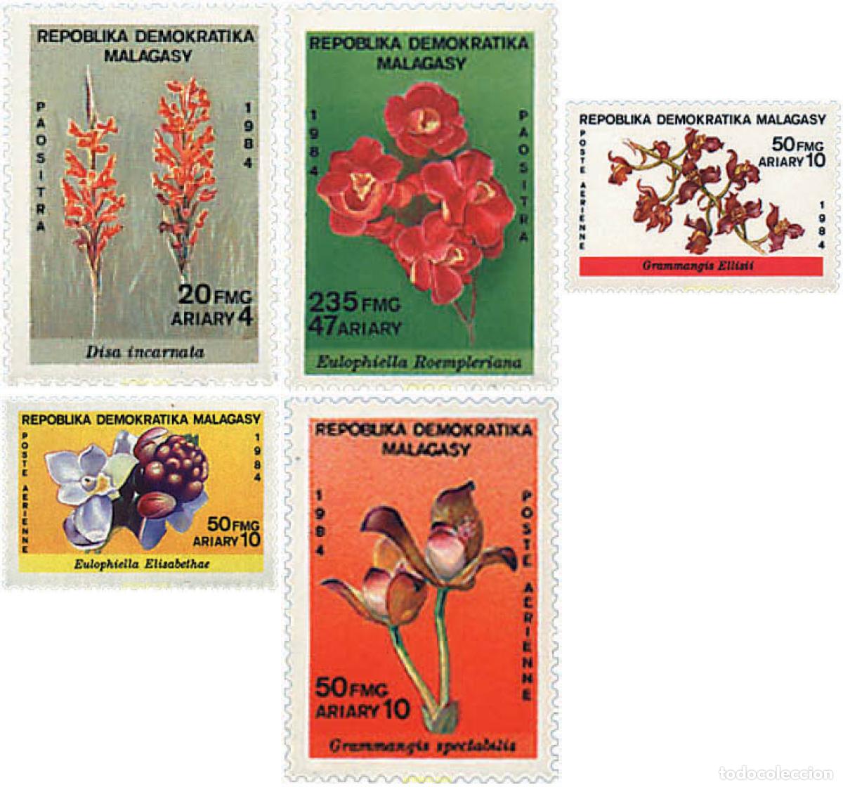 Sellos: 95190 MNH MADAGASCAR 1984 ORQUIDEAS