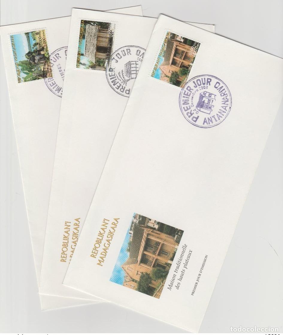 Sellos: Madagascar 2003 FDC 1st day Mi 2607-2610 Casa de Turismo Iglesia Piratas