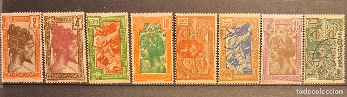Sellos: MADAGASCAR, 1930, CAT.YT.162/169.