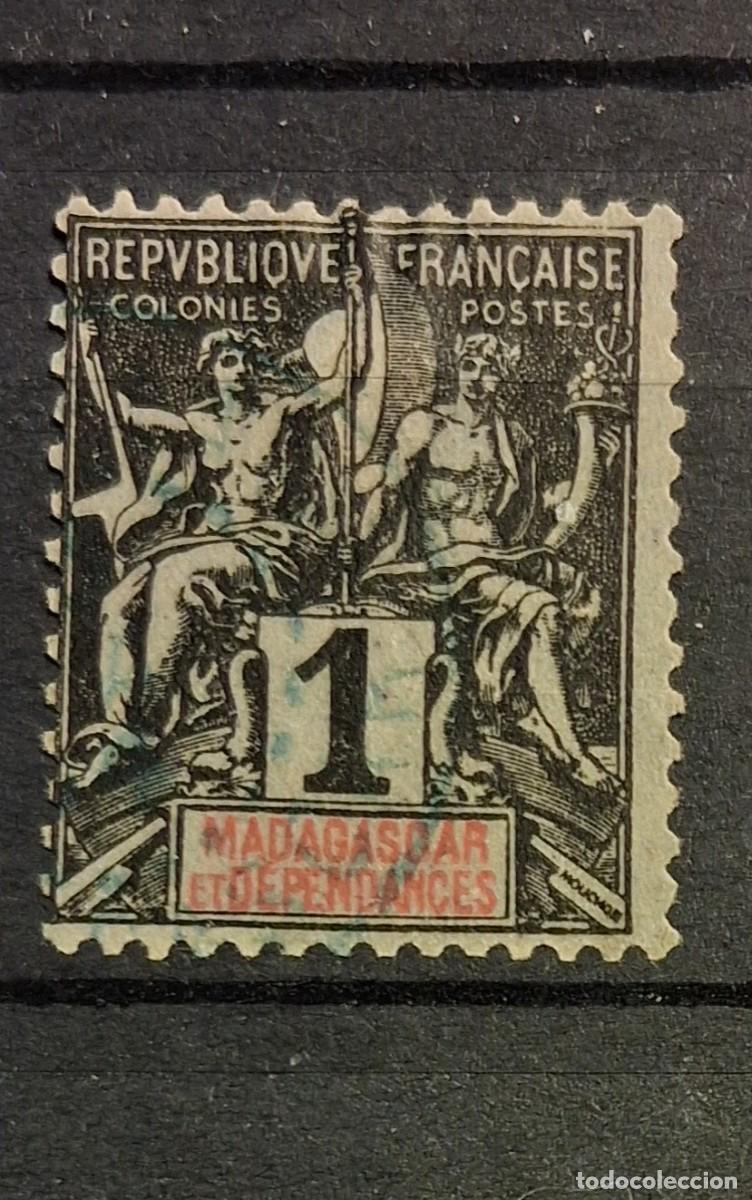 Sellos: MADAGASCAR Y DEPENDENCIAS, 1896, CAT.YT.28.