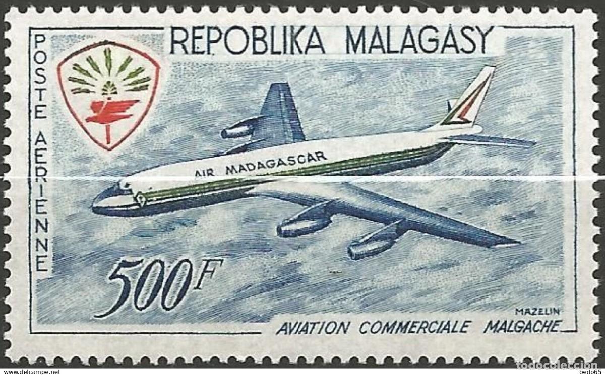 Sellos: SELLO** MADAGASCAR 1963, CORREO AEREO YT 88