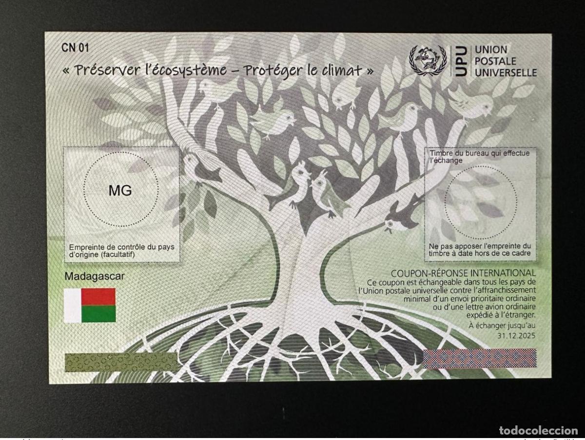 Sellos: Madagascar UPU Preserve el ecosistema proteja clima de Abiy&aacute;n CUP&Oacute;N IRC IAS CRI