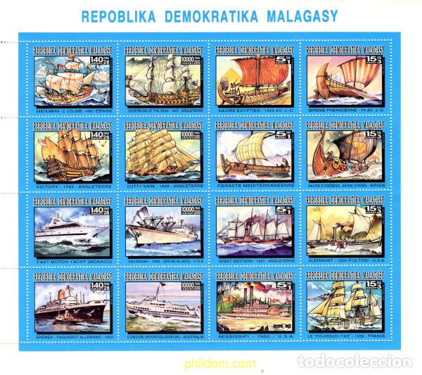 Sellos: 787775 MNH MADAGASCAR 1993 BARCOS