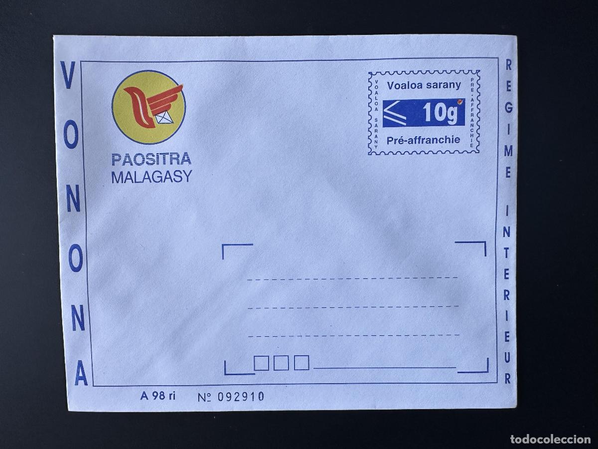 Sellos: Madagascar 1998 EN PA 5 Papeler&iacute;a postal lista para enviar VONONA Voaloa