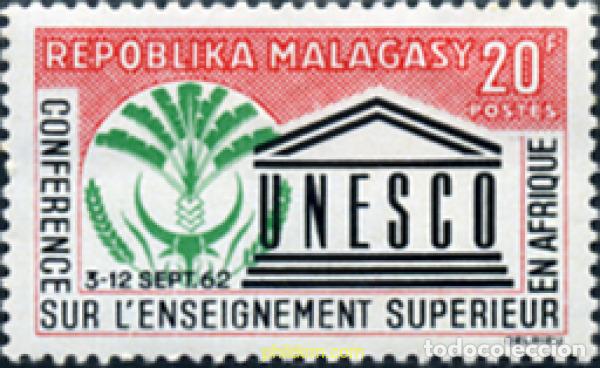 Sellos: 344726 MNH MADAGASCAR 1962 CONFERENCIA DE LA UNESCO