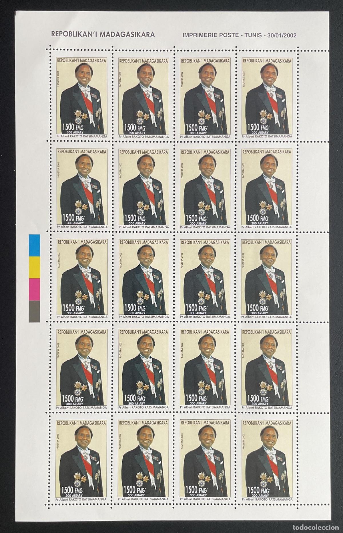Stamps: Madagascar 2002 YT 1827 bloque Albert Rakoto Ratsimamanga ciencia