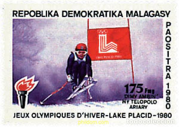 Sellos: 71184 MNH MADAGASCAR 1981 13 JUEGOS OLIMPICOS INVIERNO LAKE PLACID 1980