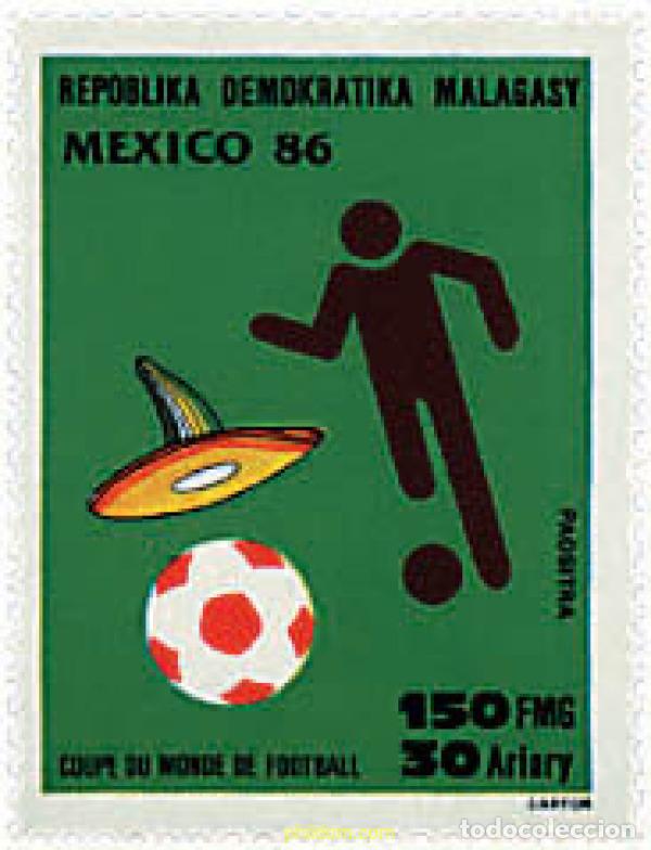 Briefmarken: 71144 MNH MADAGASCAR 1986 COPA DEL MUNDO DE FUTBOL. MEXICO-86