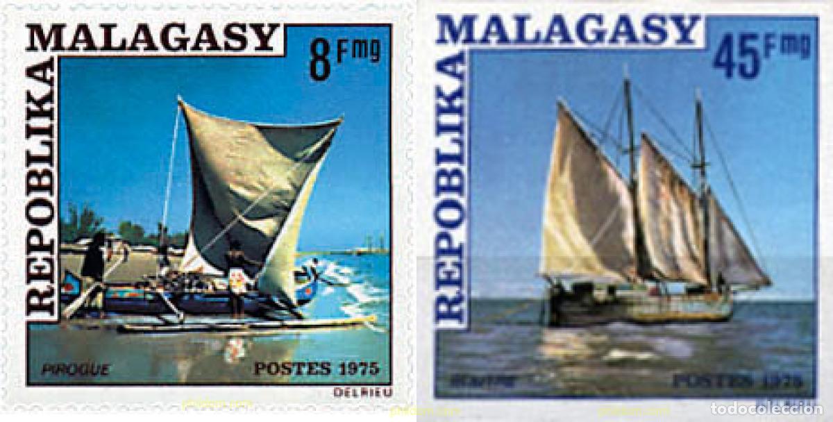 Sellos: 68811 MNH MADAGASCAR 1975 PIRAGUA