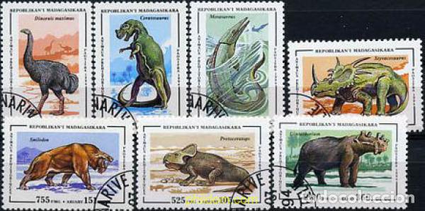 Sellos: 218906 USED MADAGASCAR 1994 FAUNA PREHISTORICA