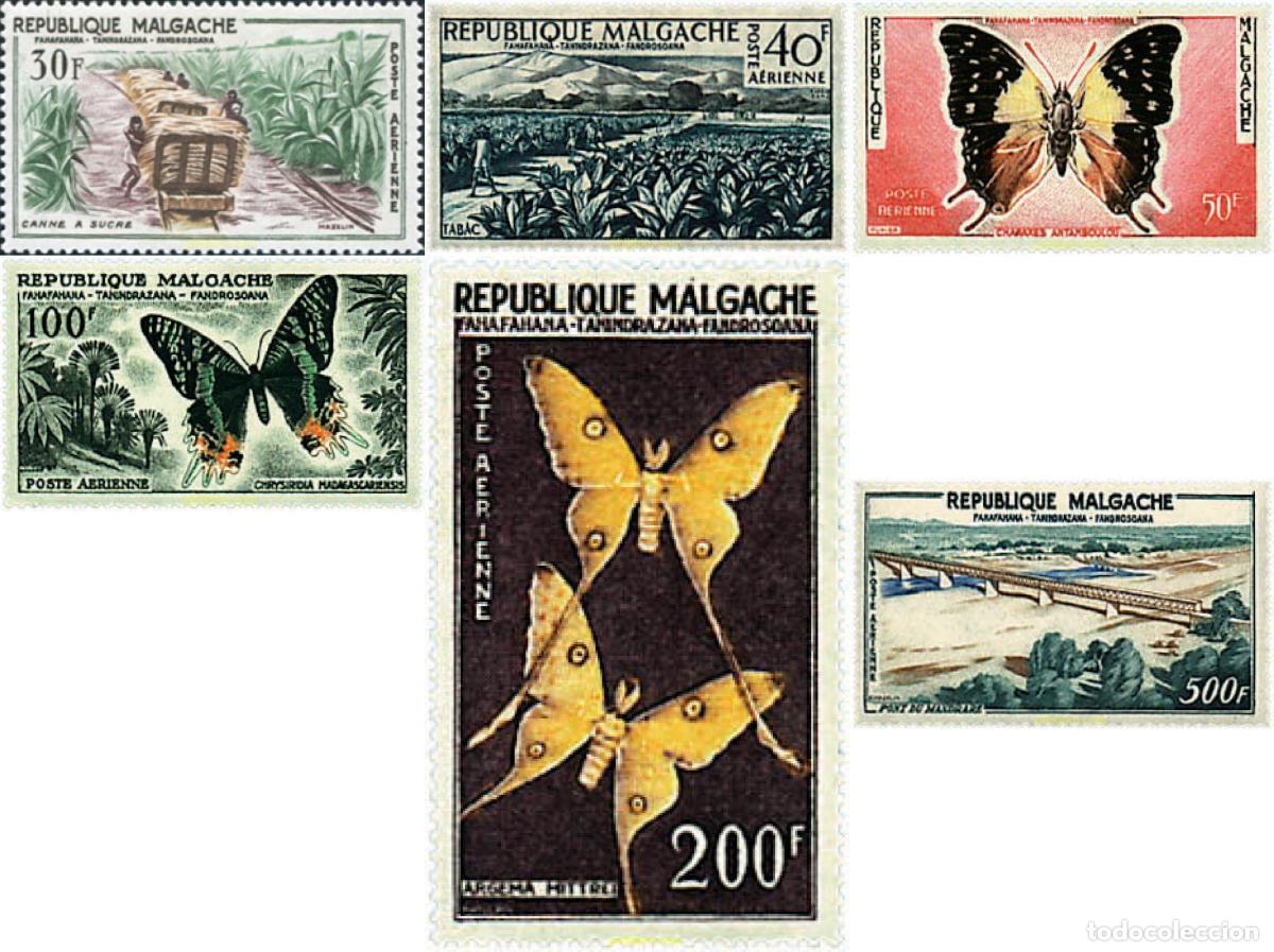 Sellos: 94943 MNH MADAGASCAR 1960 FAUNA, FLORA Y PAISAJE