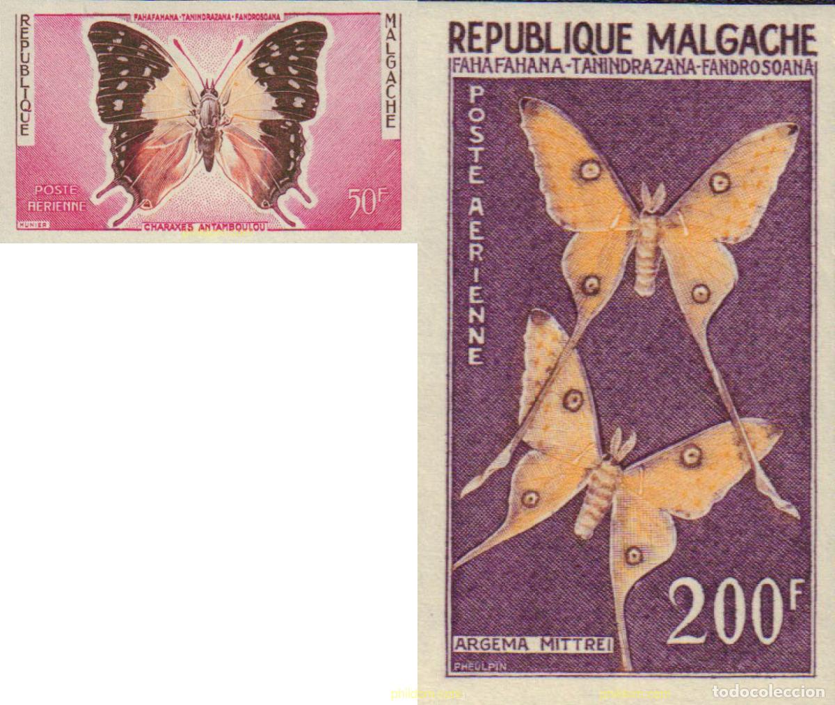 Sellos: 573132 MNH MADAGASCAR 1960 FAUNA, FLORA Y PAISAJE