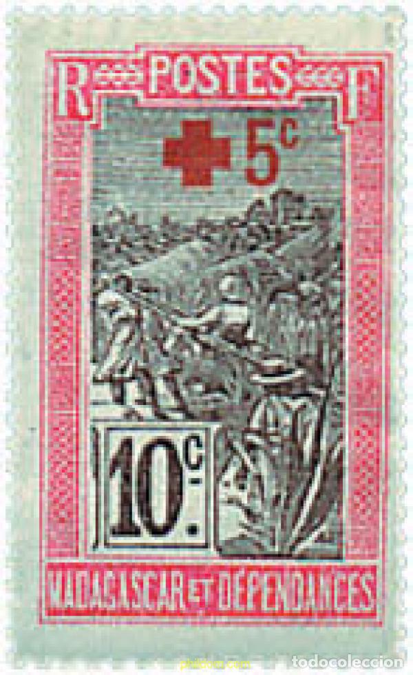 Sellos: 670758 HINGED MADAGASCAR 1915 PRO CRUZ ROJA