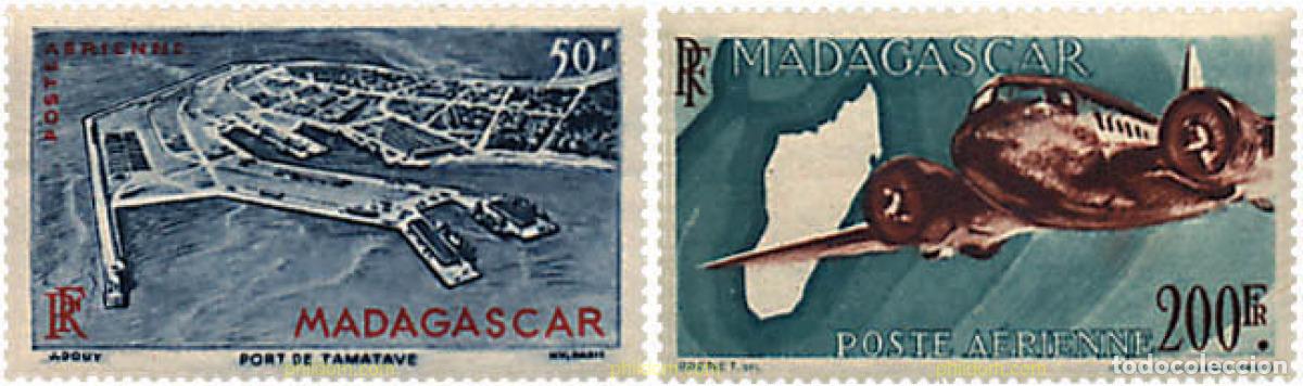 Sellos: 670755 MNH MADAGASCAR 1946 SERIE BASICA