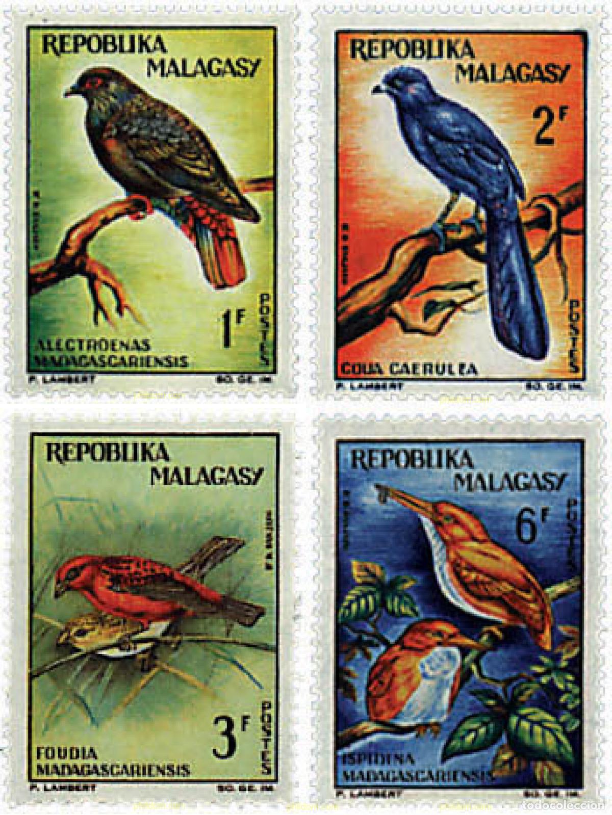 Sellos: 213412 MNH MADAGASCAR 1963 AVES