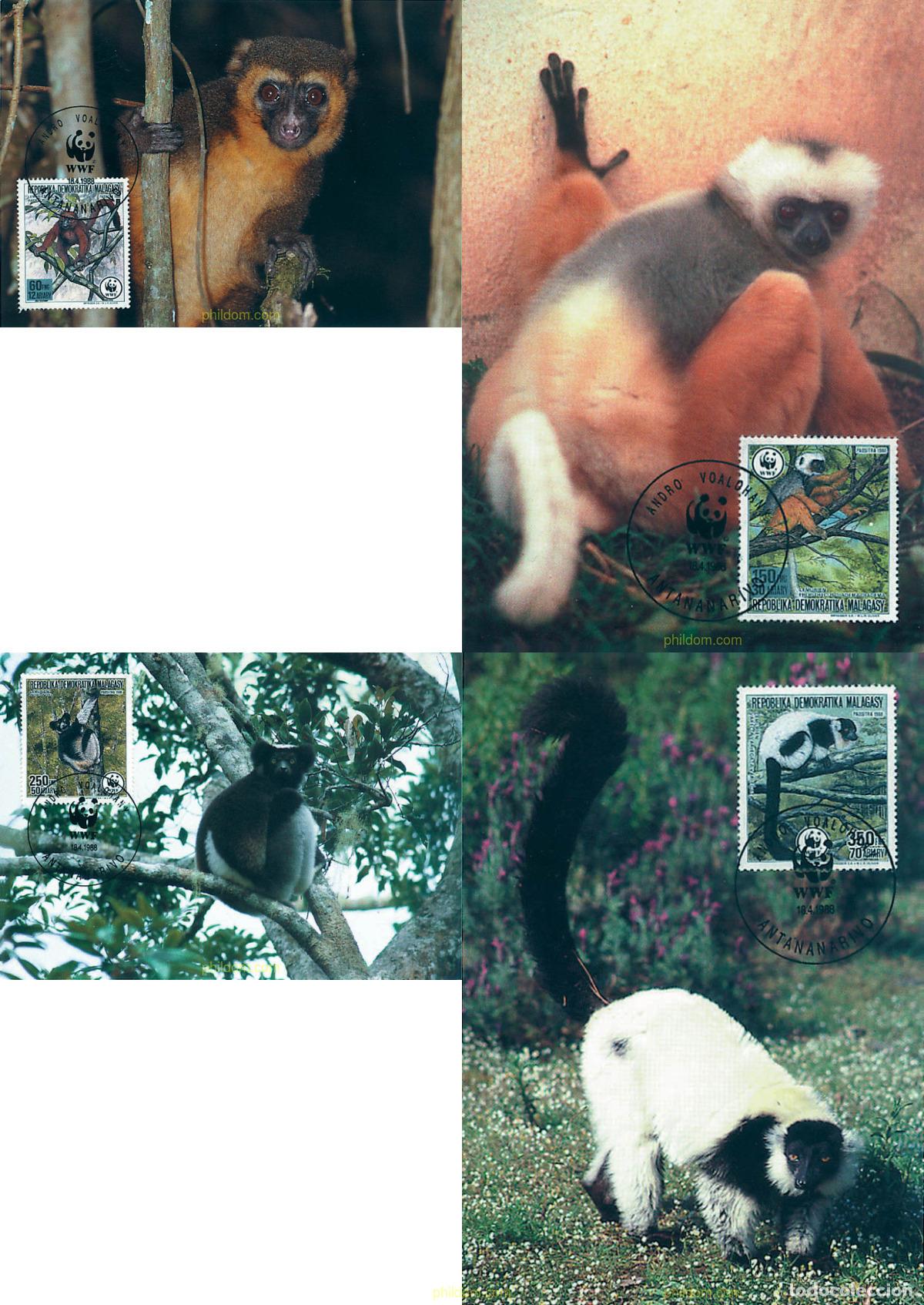 Briefmarken: 7339 MNH MADAGASCAR 1988 FAUNA DE MADAGASCAR
