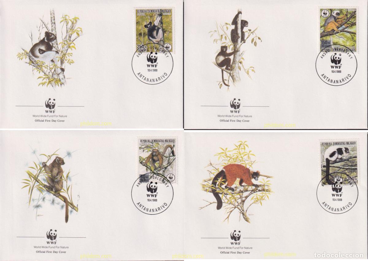 Briefmarken: 23124 MNH MADAGASCAR 1988 FAUNA DE MADAGASCAR