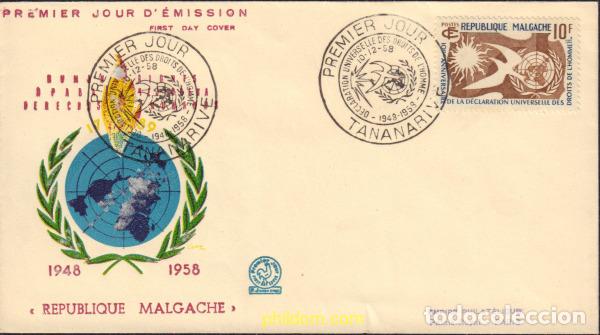 Sellos: 368966 MNH MADAGASCAR 1958 PERSONAJES DE LEYENDA