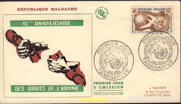 Sellos: 575772 MNH MADAGASCAR 1958 PERSONAJES DE LEYENDA