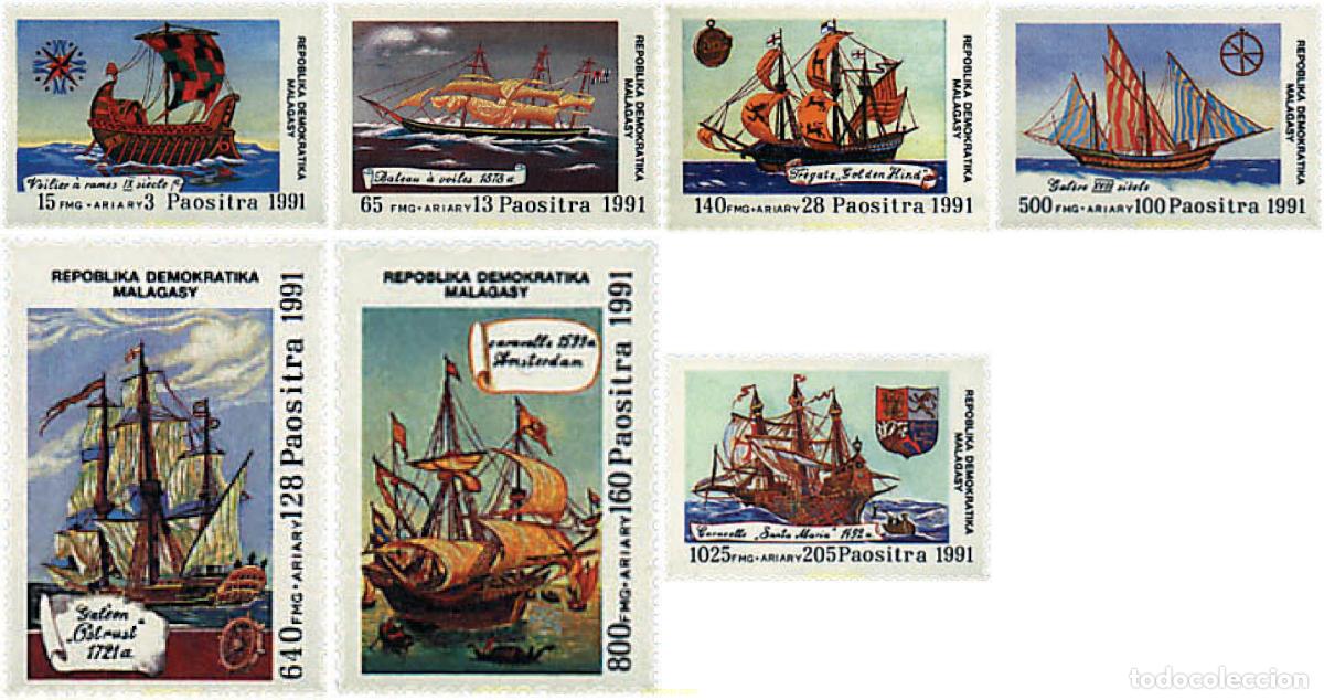 Briefmarken: 204875 MNH MADAGASCAR 1991 500 ANIVERSARIO DEL DESCUBIMIENTO DE AMERICA