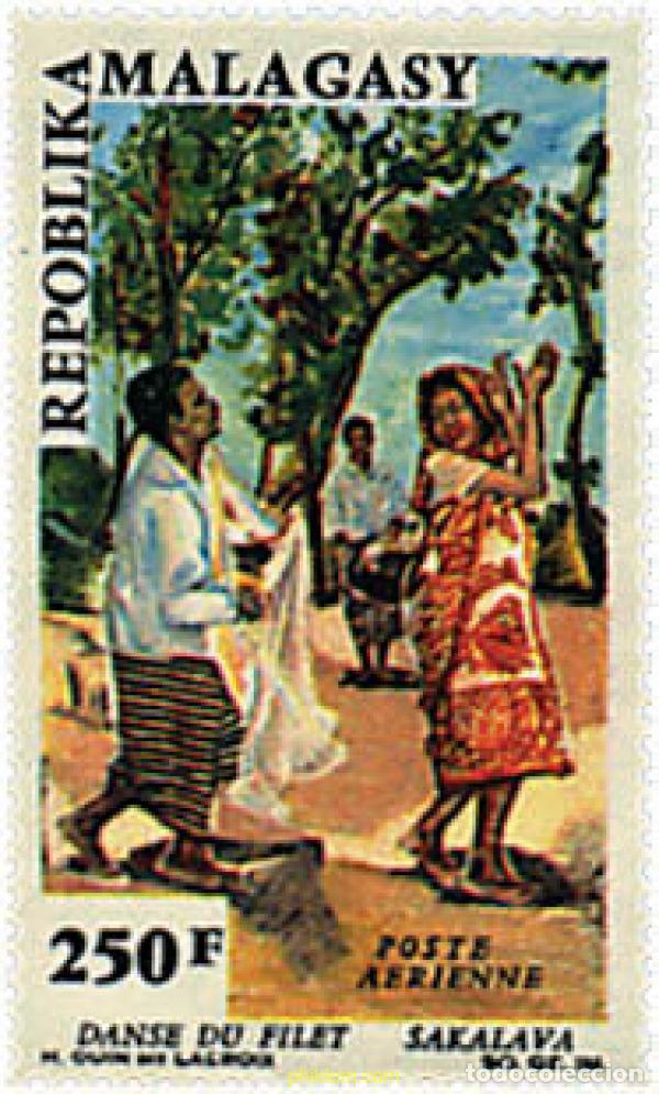 Briefmarken: 219115 MNH MADAGASCAR 1966 DANZA FOLKLORICA