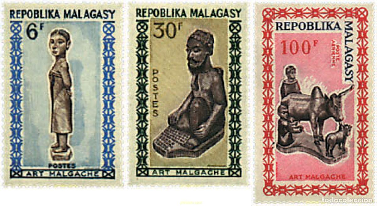 Briefmarken: 219110 MNH MADAGASCAR 1964 ARTESANIA DE MADEIRA