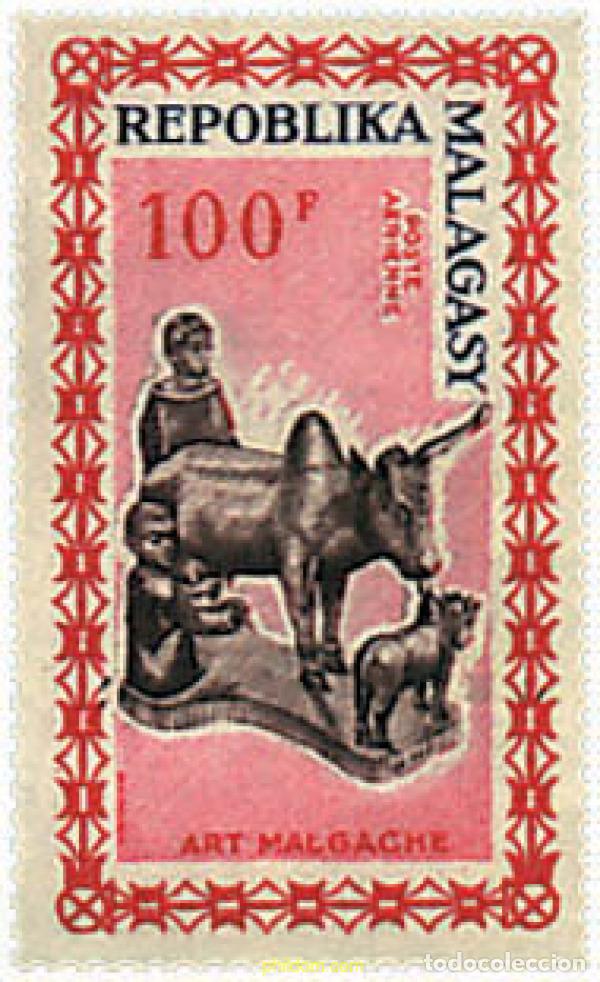 Briefmarken: 344748 MNH MADAGASCAR 1964 ARTESANIA DE MADEIRA