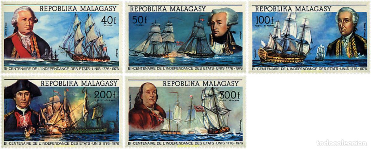 Briefmarken: 204874 MNH MADAGASCAR 1975 BICENTENARIO DE LA INDEPEND&Eacute;CIA DE LOS ESTADOS UNIDOS
