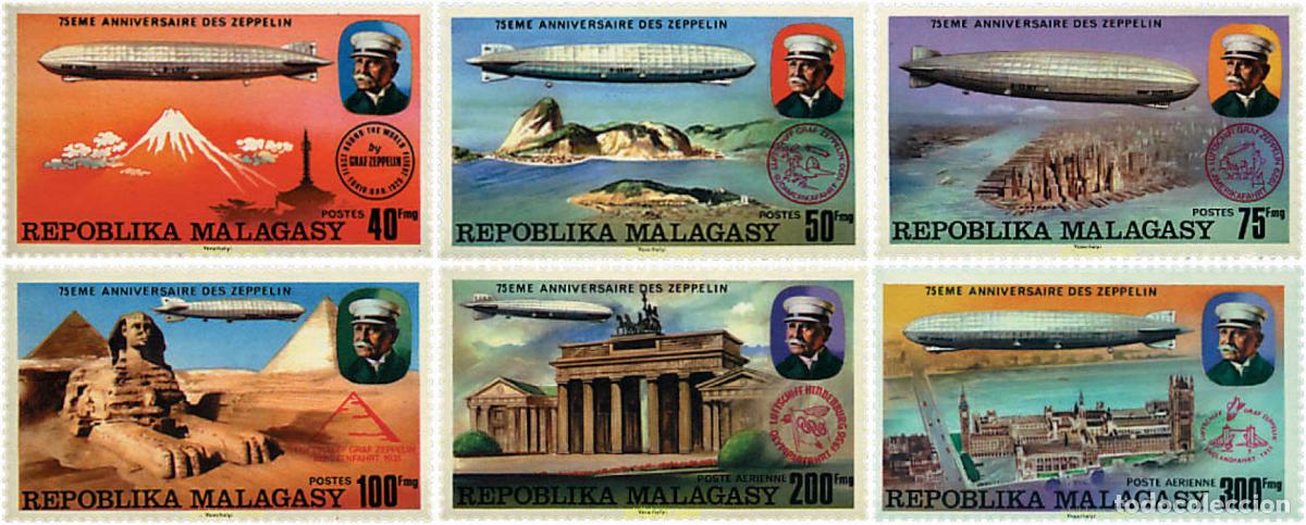 Stamps: 45095 MNH MADAGASCAR 1976 75 ANIVERSARIO DEL ZEPPELIN