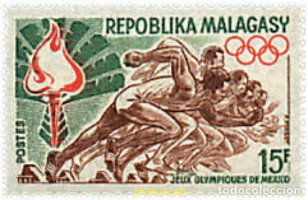 Briefmarken: 27570 MNH MADAGASCAR 1969 19 JUEGOS OLIMPICOS VERANO MEXICO 1968