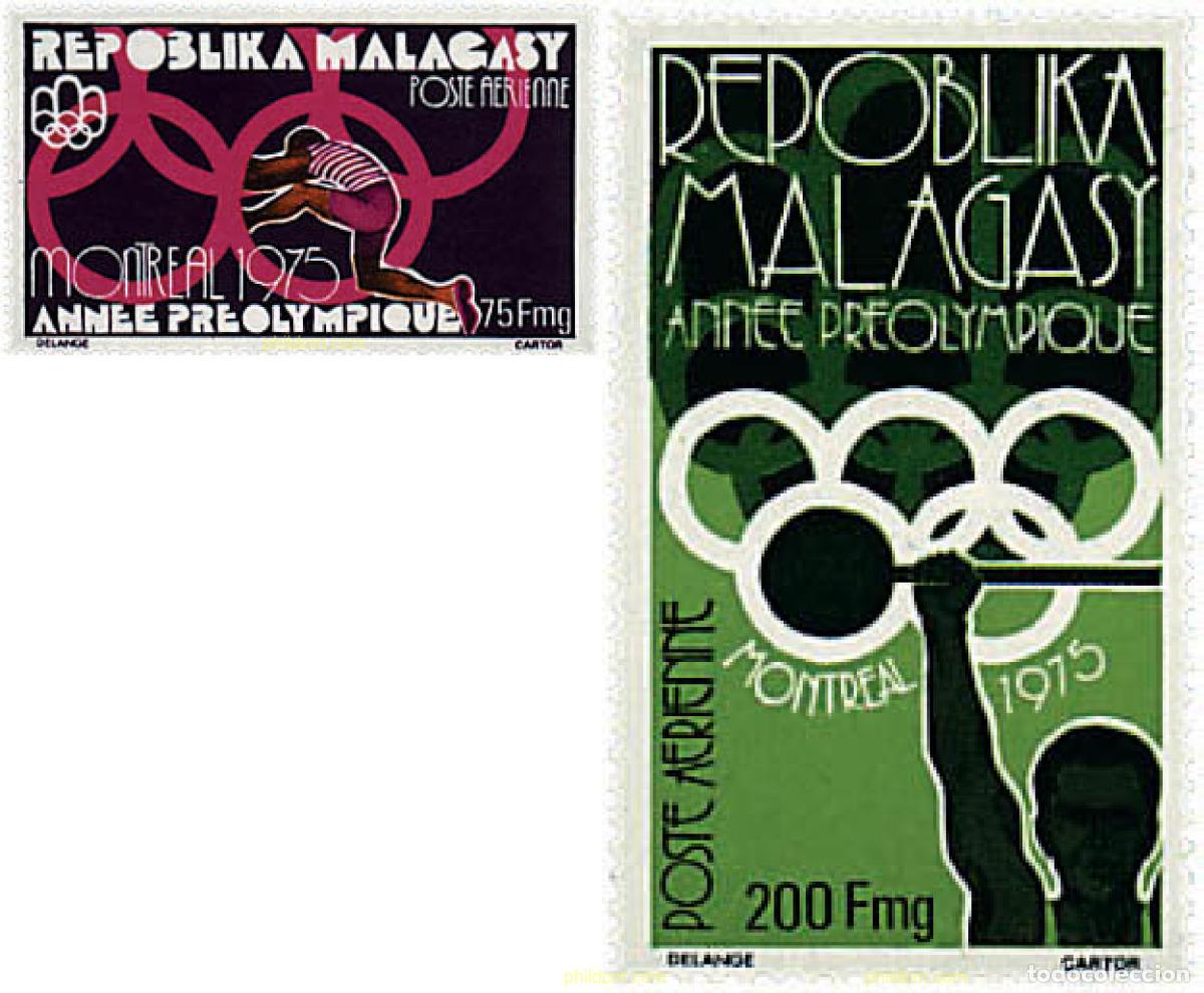 Sellos: 71136 MNH MADAGASCAR 1975 21 JUEGOS OLIMPICOS VERANO MONTREAL 1976