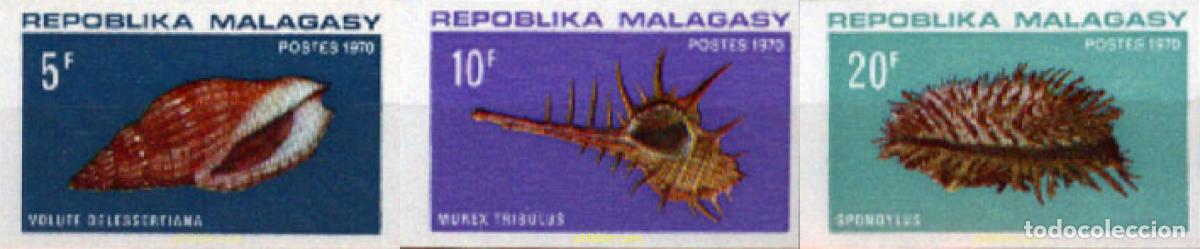 Briefmarken: 193432 MNH MADAGASCAR 1970 CONCHAS