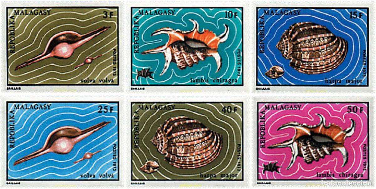 Sellos: 52835 MNH MADAGASCAR 1973 CONCHAS